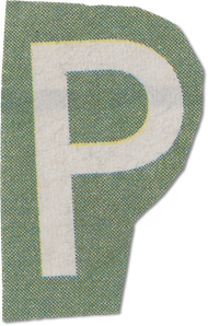 Ransom Cut Out Letter P