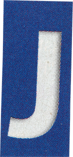 Ransom Letter J Cutout