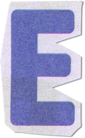 Ransom Cut Out Letter E